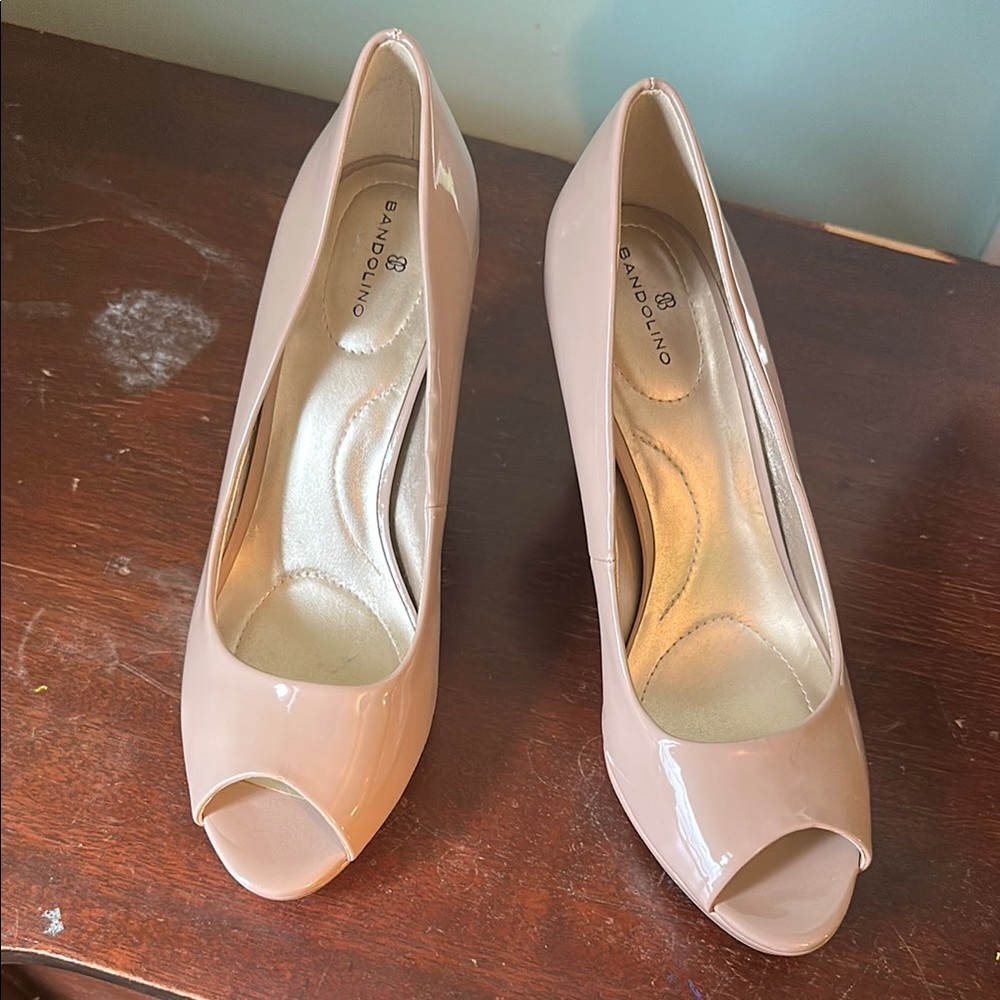 Bandolino Women's Peep Toe Heels - Nude